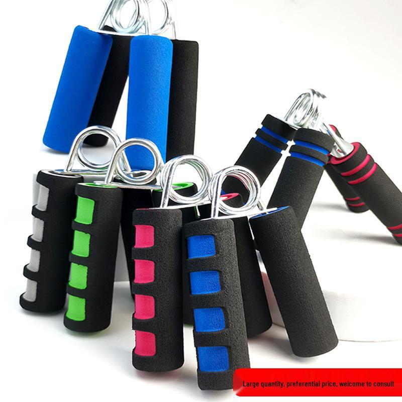 A-Shape Sponge Grip & Arm Strength Device: Two-Color, Sweat-Absorbent Fitness Equipment for Men