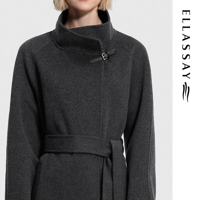 ELLASSAY Women's Wool Blend Wrap Coat