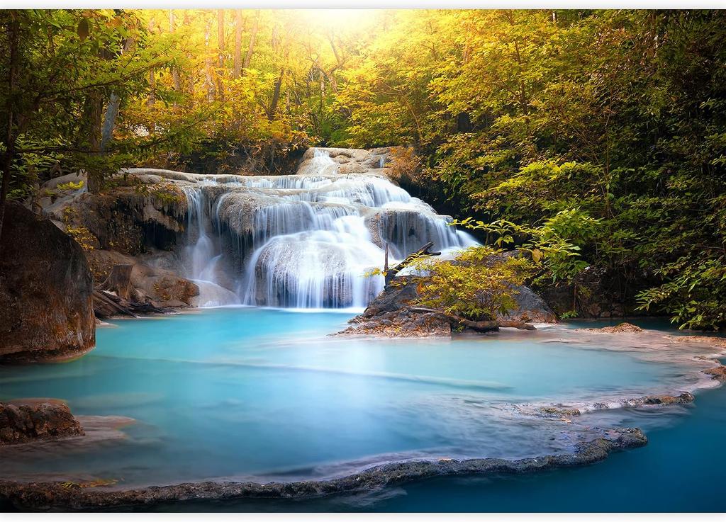 Sunny Forest Wallpaper Beautiful Waterfall Mural Living Room Bedroom Home Decor