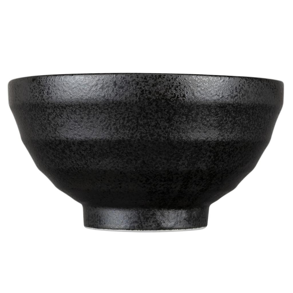 Mino Ware Rice Diameter Microwave Dishwasher Made In Japan Bowl, Bowl, Plate, Approx. 16cm, Black, Safe, Safe, 132-8045