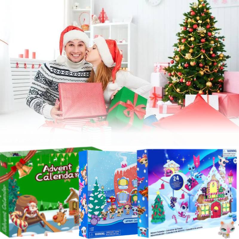 Littlest Lps Christmas Countdown Calendar 24pcs Comic Doll Blind Surprised Box