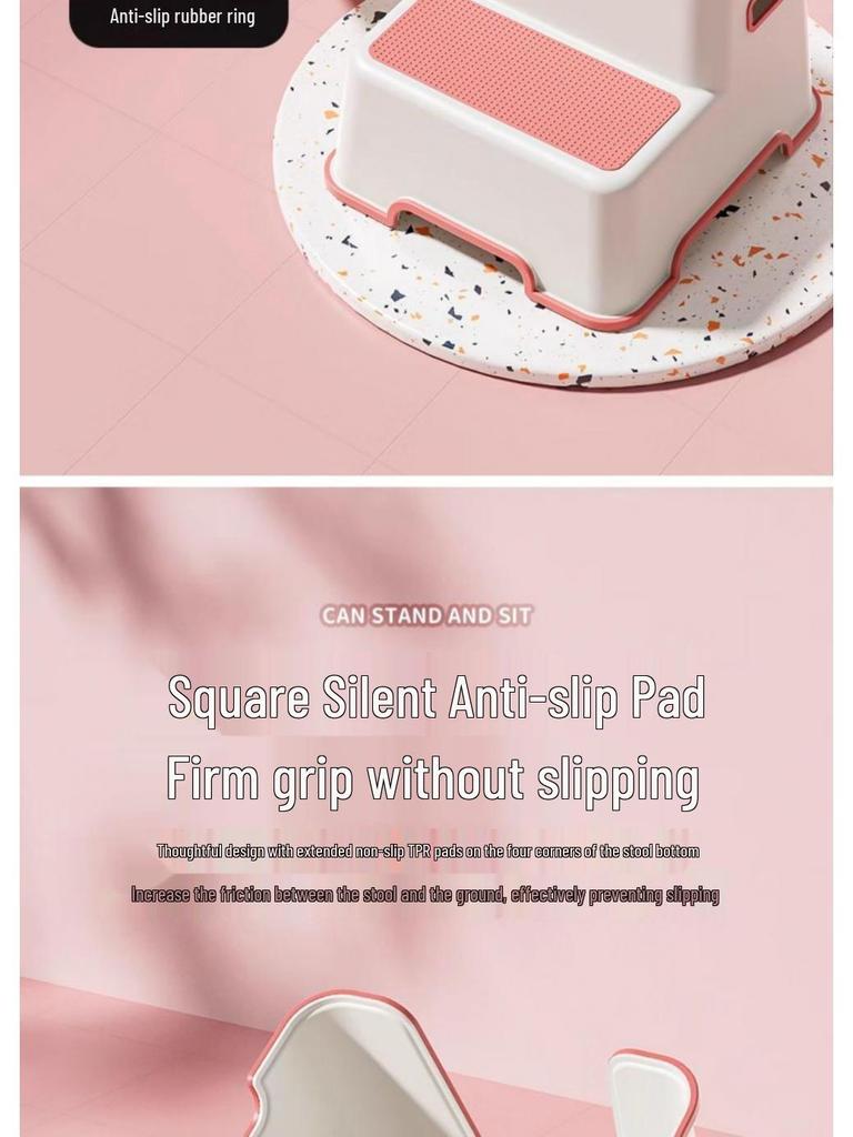 Children's Step Stool for Toilet, Toothbrushing, and Hand Washing