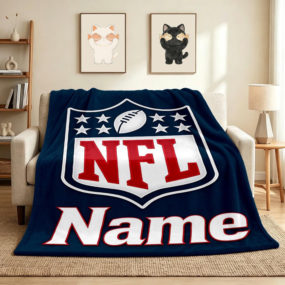 Custom Nfl Fan Soft Throw Blanket Flannel Blanket Warm Sofa Bed Camping home Decor Unique Christmas Gift C103109