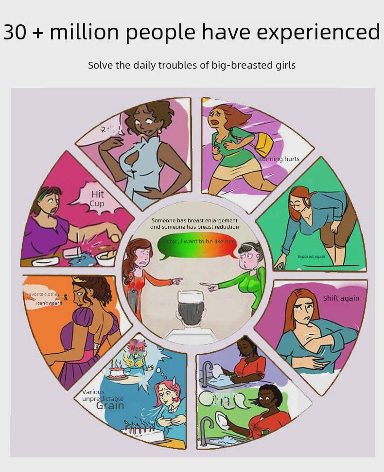 Duży Czerwony Regulowany Biustonosz Pełnokielichkowy dla Kobiet Plus Size z Wieloguzikowym Designem