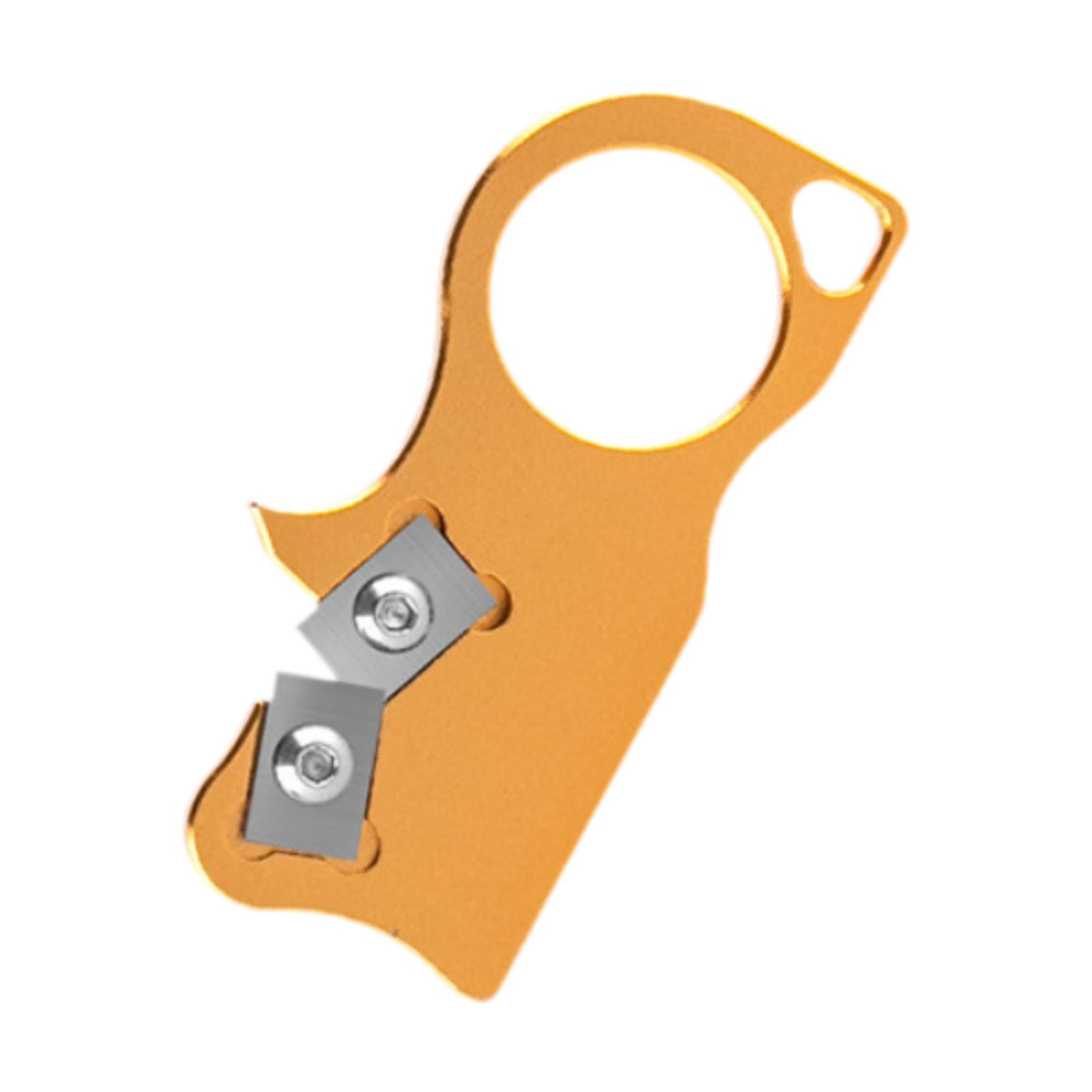 

Knife Sharpener Portable Professional Handheld Practical Handy Lightweight Sharpening Tool Versatile for Home Camping Kitchen золотий