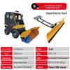 Compact Hand-Push Snow Sweeper for Efficient Road and Community Snow Removal
