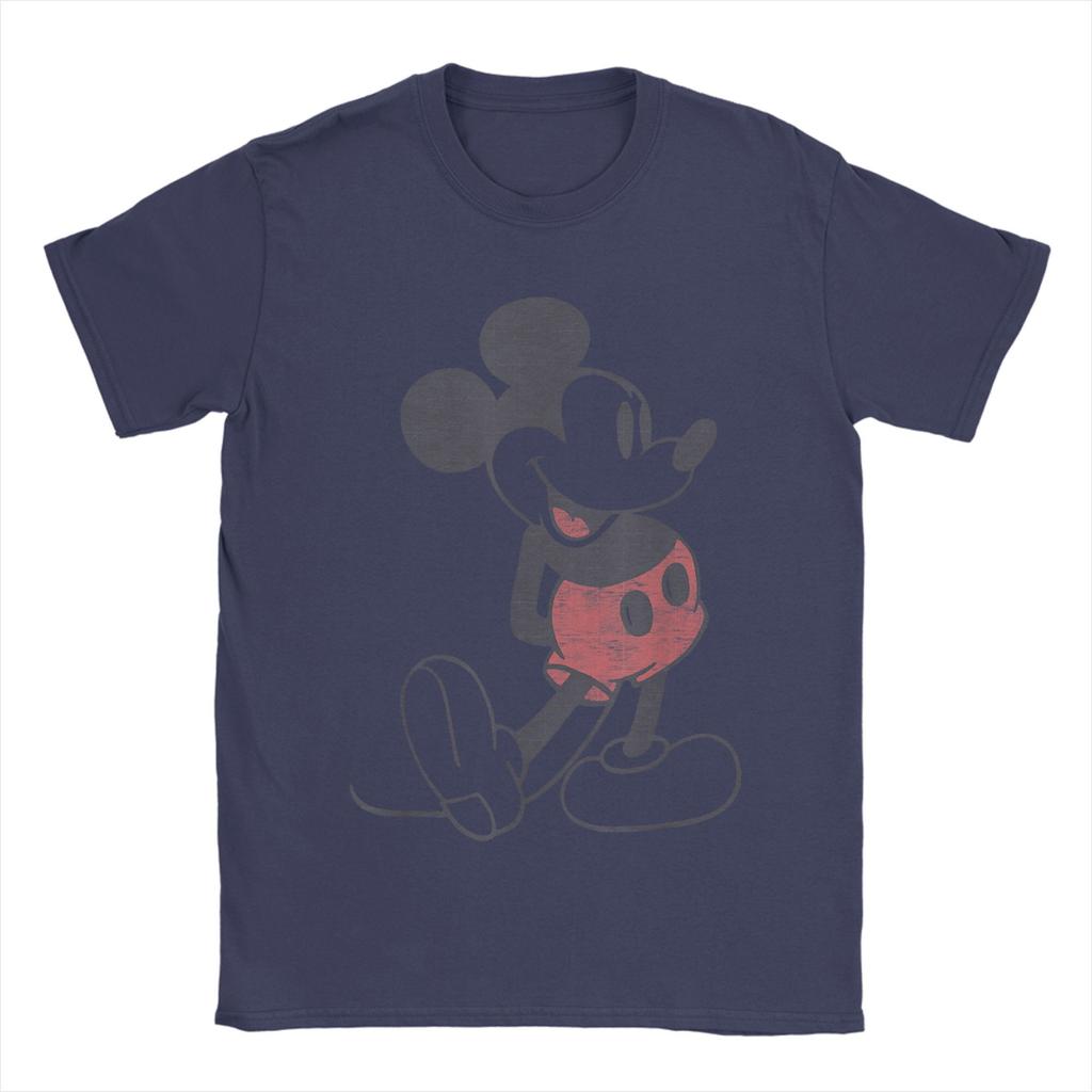 Streetwear T Shirt Mickey Friends Mickey Mouse Vintage Portrait Cotton T-Shirts  Hippie Tshirt for Male Summer Short Sleeve Tops