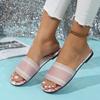 Fashion Luxury Sandals Summer Women Slippers Fashion Designers Sandals Vacation Beach Shoes Color Matching  Ladies Flats Slippers Slides