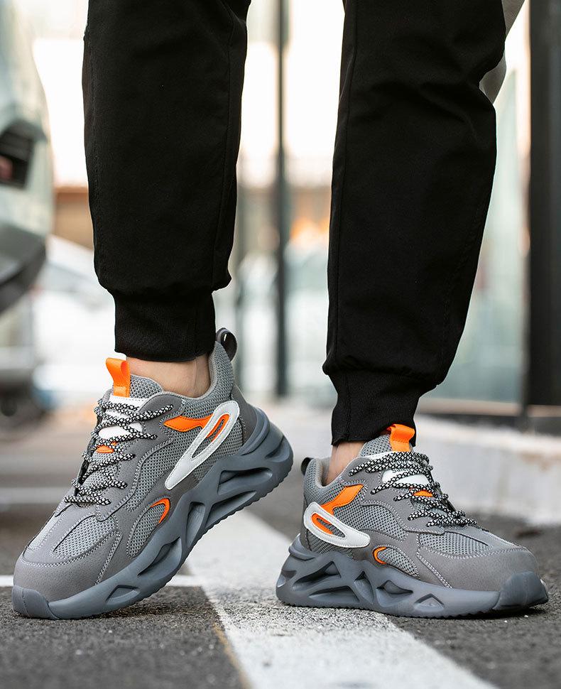 Unisex Summer Steel Toe Work Shoes: Lightweight, Anti-Smash, Anti-Puncture, Wear-Resistant Sole