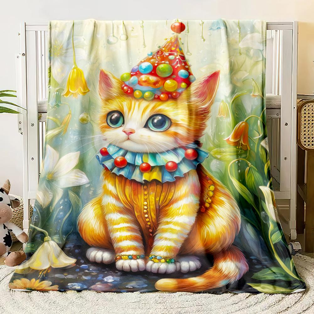 Anime Cute Cartoon Flannel Thin Blanket Bedroom Blanket, Iving Room,sofa Blanket,student Office Nap,camping Trip,children's Gift