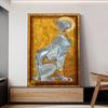 Vintage Ägyptische Haustier Katze Retro Leinwand Gemälde Altes Ägypten Pharao Goldene Luxus Klassische Kunst Poster Drucke Home Wand Dekor