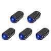 1-5PCS Car Fake Security Light Solar Powered Simulated Dummy Alarm Anti-Theft Wireless Warning Lamp LED Flashing Imitation Lamp
