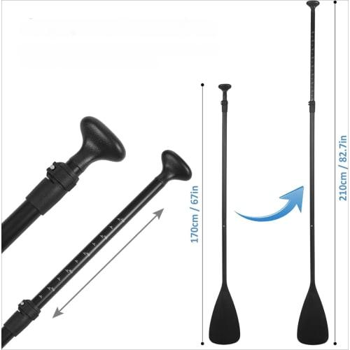 SUP Stand-Up Paddle, 3-Piece Separable Paddle for Kayaks, Canoes, and Surfboards, Stretchable, Comfortable, Ultra-Lightweight, Durable, and Detachable