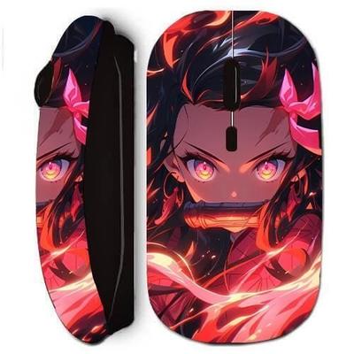 Wireless Mouse - Maniacase - Demon Slayer - Nezuko Kamado - Black - Nano USB Receiver