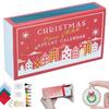 Hristmas Cross Advent Calendar, Christmas Countdown Embroidery Kit, Christmas Advent Calendar Cross Patterns For Beginners And Craft Lovers