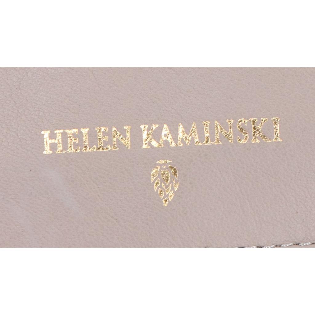 Helen Kaminski Cassia S Raffia X Leather 2-Way Shoulder Bag Tote Bag grayUsed