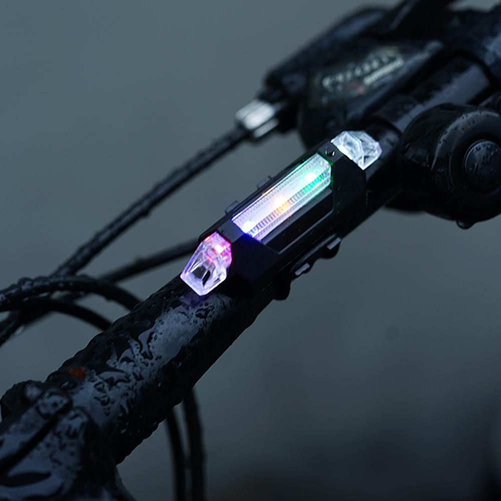 New Bicycle Usb Rechargeable Tail Light Mountain Bike Warning Light 918 Single Speed Bike Rear Cycling Equipment