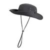 Fishing Hat Adjustable Drawstring Wide Brim Sun Protection Hat Breathable Quick-Drying