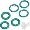 6-Pack Fuel Line Quick Disconnect O-Ring Repair Kit, Compatible with Harley Davidson Delphi EFI Models 1999-2024, Viton FKM Replacement Seals for