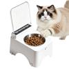 Cat Bowls Non-Slip Dustproof Feeding Station Cat Food Dish for Kitten Pet Indoor Outdoor Living Room Kitchen Home Daily