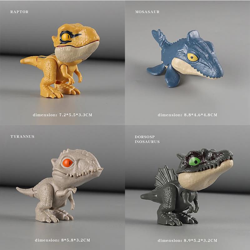 Dinosauři koušící do prstů Pohyblivé klouby Zábavné Dino Kreativní Podvodné Simulační Modely Dinosaurů Hračky Dětské Vzdělávací Hračky