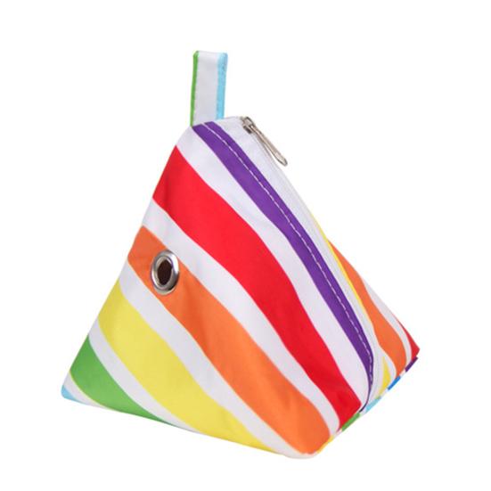 Trasportino per piccoli animali, con stampa alla moda, fori traspiranti, portatile, triangolare, per criceti, da viaggio