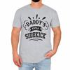 Daddy's New Sidekick Mens T-Shirt Funny Fatherhood Retro Birthday Gift