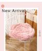 Rose Petal Plush Office Chair Cushion - Comfort for Long Sitting Sessions