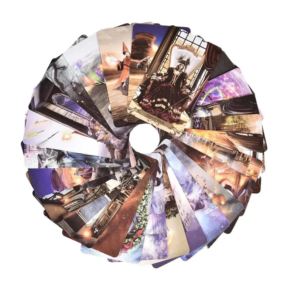 Wizards Tarot Cards Deck A 78 Tarot Based Deck English Version Fortune Playing Game Toy Divination Games