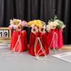 Handmade Flower Bag Hexagonal Home Decor Flower Packaging Bags Waterproof Rose Bouquet Bag