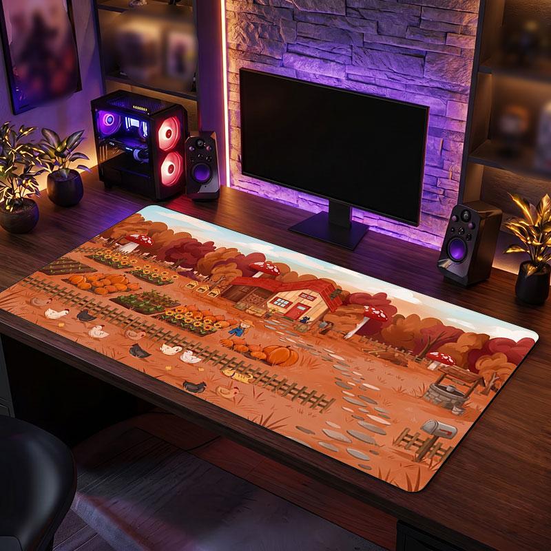 Großes MauspaddStardew Valley Erweitert Weiche Schreibtischmatte Gaming Büro Computer Tisch Dekorationsmatte