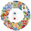1050Pcs Mediterranean Style Retro Ins Style Graffiti Stickers Fun Personalized Creative Decorative Scrapbook Suitcase Decals