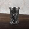 Egypt Myth Retro Metal Cup Bronze 3D Relief Liquor Spirits Small Goblet Household Small Size Personality Cocktail Cup