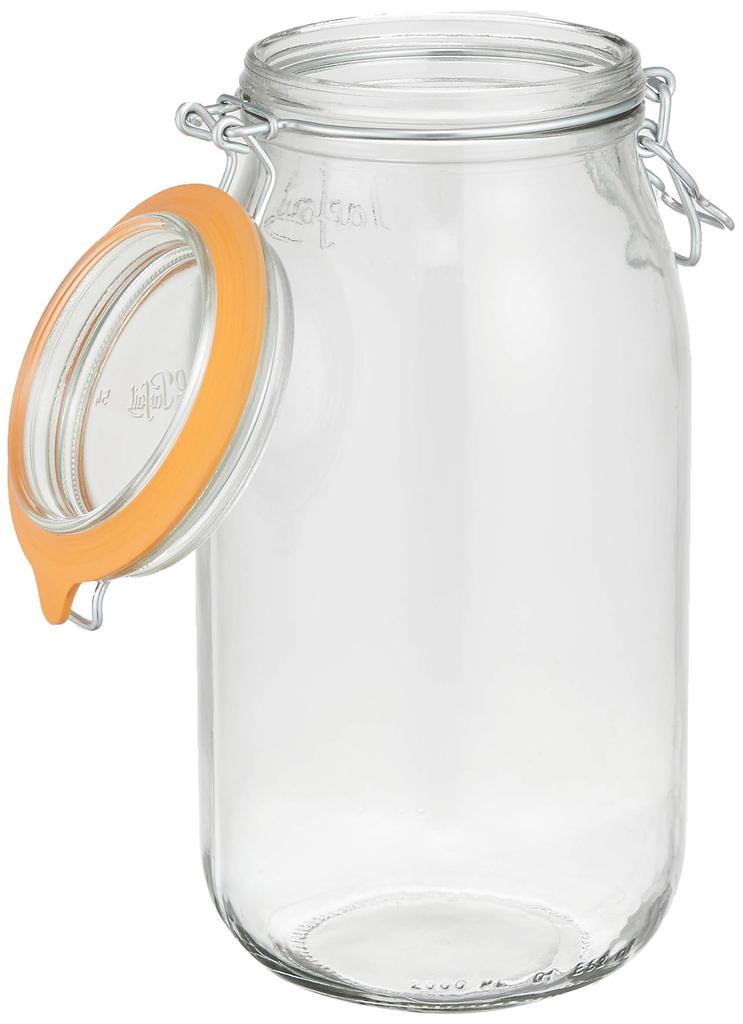 Le Parfait Glass Vocal Storage 960510 Jar, 2L, Container,