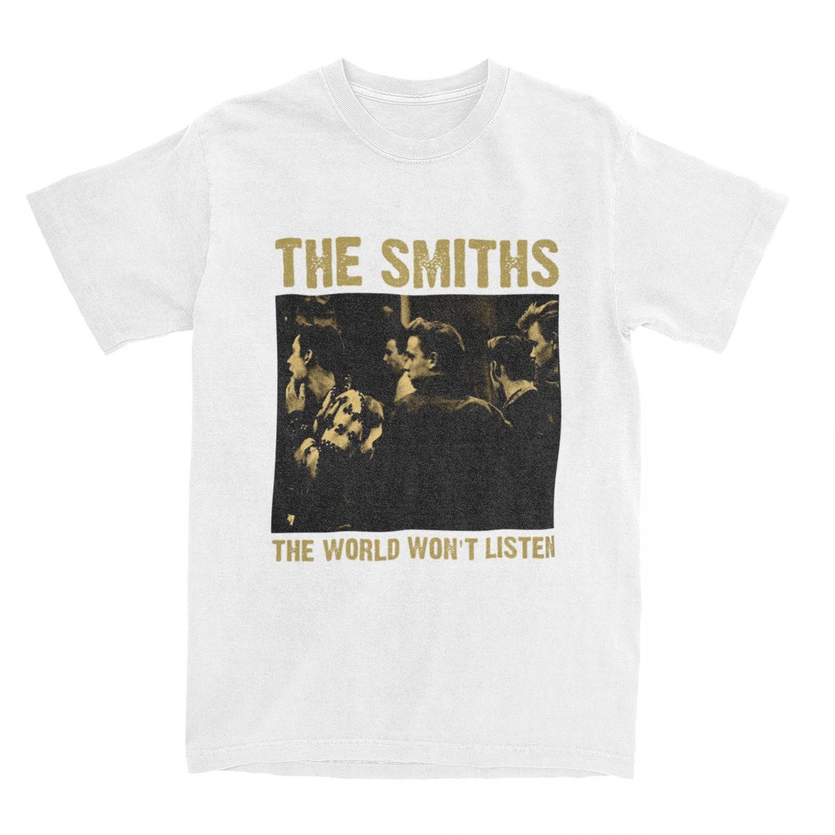 

Футболка The Smiths Літня Мода Принтована Y2K Веселі Футболки 100% Бавовна Футболка Хараджуку Для Чоловіків Короткий Рукав Повсякденний Одяг XXXXL білий