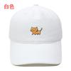 New cartoon cute cat embroidery washed retro baseball cap men's and women's casual outdoor sunshade cap