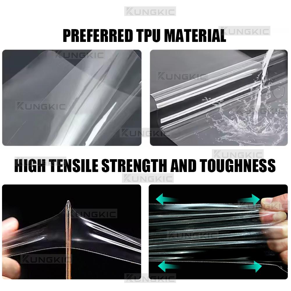 Automotive Interior Protective Film For Porsche Panamera 2017 2018 2019 2020 Transparent Sticker LHD RHD Door Panel Style A/B