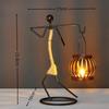 Nordic Metal Candlestick Abstract Character Sculpture Candle Holder Decors Handmade Figurines Home Decoration Art Gifts Hot 2025