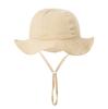Accessories Kids Summer Autumn Baby Fisherman's Hat Solid Prints Muslin Cotton Panama Girls Hat Beach Infant Sun Protection Cap