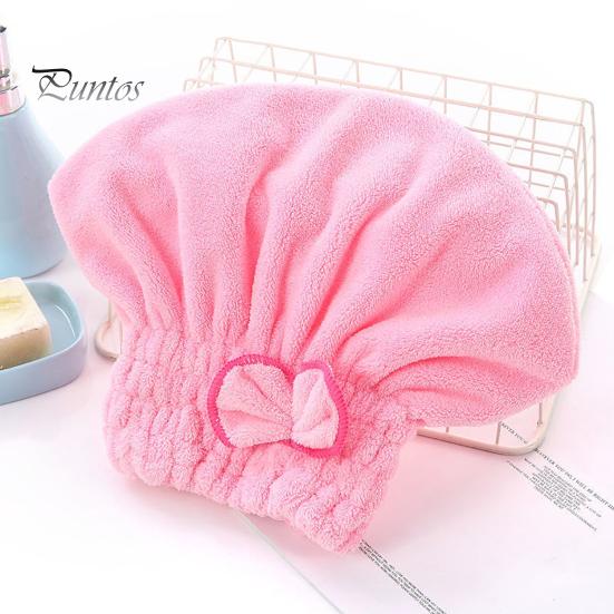 Touca de secagem de cabelo com elástico superabsorvente, secagem rápida, espessamento, menos frizz, decoração de laço, touca de secagem de cabelo, envoltório de cabeça de secagem, uso doméstico em viagens, banho