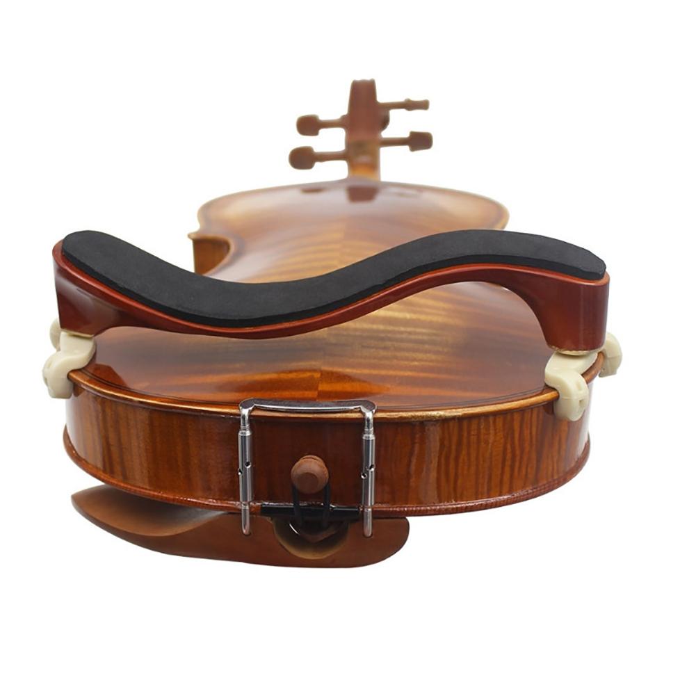 Verstellbare Holz-Gummi-Violin-Schulterstütze Gepolstert für 4/4 Größe Geige Fiddle Teile & Zubehör