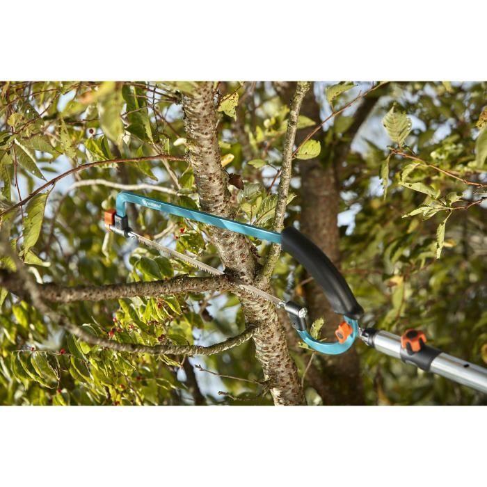 Scie horticole combisystem® gardena - lame 350mm - tension réglable - ajustable jusqu'à 5m - garantie 25 ans