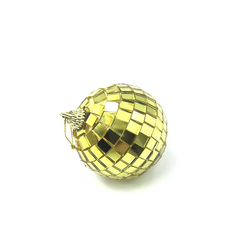 Mirror Ball Lace Glass Ornaments for Birthday Cake Decoration and Pastry Arrangements