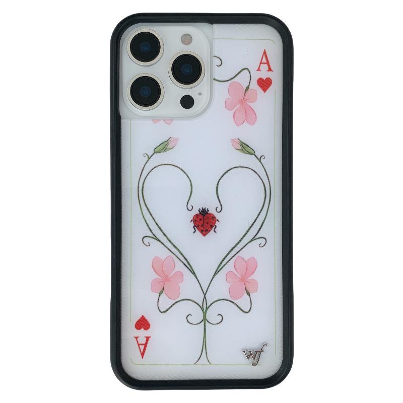 

Чехол для телефона Wildflower Lila Moss Gift Leopard Red Защита от падения для iPhone 17 12 13 14 15 16 Pro Max Plus WF 3D Покер A Защитная крышка iPhone 15 Pro