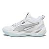 Puma Playmaker Univerzálne Pohodlné Protišmykové Nízke Basketbalové Topánky Unisex Tenisky Biela Strieborná Čierna 392330-02