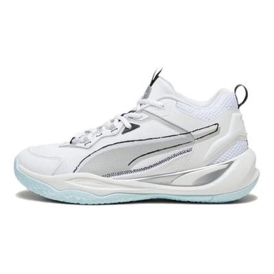 Playmaker Vielseitig Bequem Rutschfest Low-Top Basketballschuhe Unisex Sneaker Weiß Silber Schwarz 392330-02