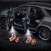 2PCS LED automotive universal retrofit welcome light induction turn on angel wing Lima tiger QR1 skull projector ground lighting