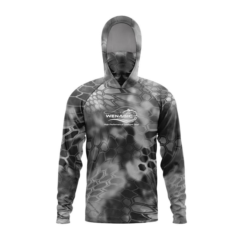UPF 50 Quick-Dry Fishing Shirt Men Women Lightweight Breathable Hooded Long Sleeve Outdoor Angling Apparel