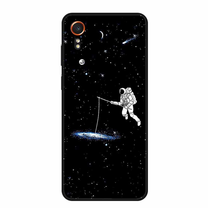 For Samsung Galaxy Xcover7 Case Black Silicone Soft Back Cover Case For Samsung Xcover 7 Phone Case Cover X Cover 7 6.6" Funda