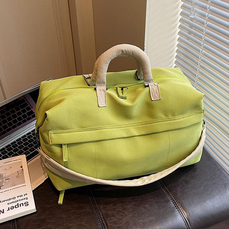 Large capacity short trip bag, female boarding bag, business trip handbag, men's sports fitness bag, travel storage bag
